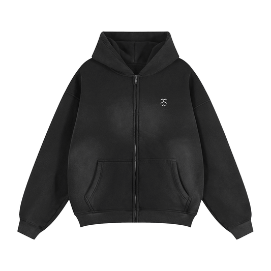 Limited Edition Sunfade Zipper Boxy Hoodie